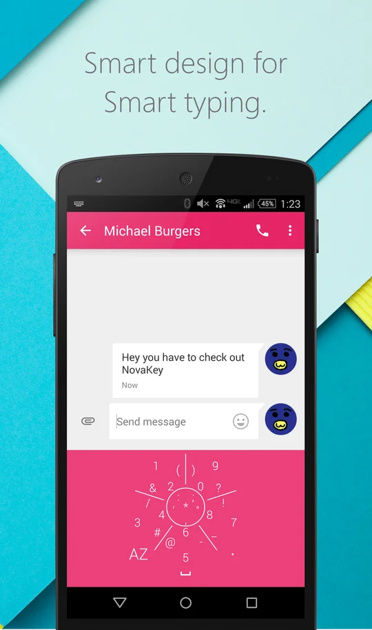 NovaKey Android keyboard with gesture controls